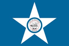 Bandeira de Houston em Texas no Estados Unidos ilustração do vetor Bandeira de Houston em Texas no Estados Unidos ilustração do vetor