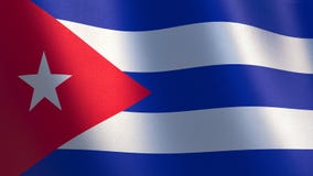 Bandeira de ondulação de Cuba ilustração 3D ilustração royalty free Bandeira de ondulação de Cuba ilustração 3D ilustração royalty free