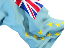 Bandeira de ondulação de Tuvalu ilustração stock Bandeira de ondulação de Tuvalu ilustração stock
