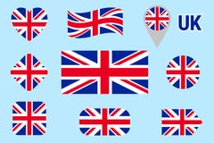 Bandeira nacional da coleção de Grâ Bretanha Vector as bandeiras de Reino Unido ajustadas Ícones isolados plano Cores tradicionai ilustração do vetor Bandeira nacional da coleção de Grâ Bretanha Vector as bandeiras de Reino Unido ajustadas Ícones isolados plano Cores tradicionai ilustração do vetor