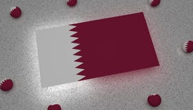 Bandera Asia blanca púrpura de Qatar libre illustration Bandera Asia blanca púrpura de Qatar libre illustration