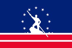 Bandera de Richmond en Virginia, los E.E.U.U. stock de ilustración Bandera de Richmond en Virginia, los E.E.U.U. stock de ilustración