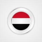 Bandera de Yemen en icono brillante stock de ilustración Bandera de Yemen en icono brillante stock de ilustración