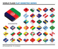 Banderas del mundo, A.C., diseño plano isométrico del icono 3d stock de ilustración Banderas del mundo, A.C., diseño plano isométrico del icono 3d stock de ilustración
