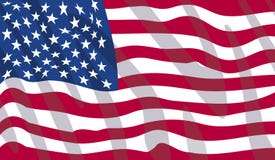 Bandiera americana illustrazione vettoriale Bandiera americana illustrazione vettoriale