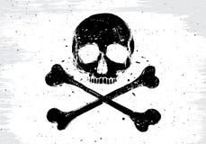 Bandiera bianca del pirata illustrazione vettoriale Bandiera bianca del pirata illustrazione vettoriale