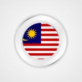 Bandiera della Malesia nell'icona lucida royalty illustrazione gratis Bandiera della Malesia nell'icona lucida royalty illustrazione gratis