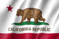 Bandiera dello stato americano di California Fotografie Stock Bandiera dello stato americano di California Fotografie Stock