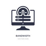 bandwidth icon on white background. Simple element illustration from Web hosting concept royalty free illustration bandwidth icon on white background. Simple element illustration from Web hosting concept royalty free illustration