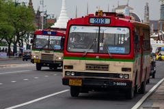 Bangkok för lokal buss gammal stad Thailand royaltyfri foto Bangkok för lokal buss gammal stad Thailand royaltyfri foto