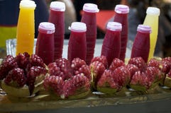 Bangkok granatowa i pomarańcze typowi soki zdjęcia stock Bangkok granatowa i pomarańcze typowi soki zdjęcia stock