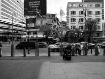 Bangkok Thailand, bei 11 kann 2019, weiße schwarze Menschen der Straßen-Straße stockfoto Bangkok Thailand, bei 11 kann 2019, weiße schwarze Menschen der Straßen-Straße stockfoto