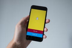 Snapchat application royalty free stock photos Snapchat application royalty free stock photos