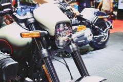 Bangkok,thailand-March 30, 2019:Motor bike detail-A Harley-Davidson motorcycle was showed in 40th Thailand International Motor stock photo Bangkok,thailand-March 30, 2019:Motor bike detail-A Harley-Davidson motorcycle was showed in 40th Thailand International Motor stock photo