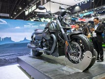 Bangkok, Thailand - November 30, 2018: Motorfiets en toebehoren bij van de Motorexpo 2018 van Thailand de Internationale MOTOR EX stock foto's Bangkok, Thailand - November 30, 2018: Motorfiets en toebehoren bij van de Motorexpo 2018 van Thailand de Internationale MOTOR EX stock foto's