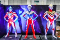 Life size of Ultraman model is a Japanese television series produced by Tsuburaya Productions royalty free stock images Life size of Ultraman model is a Japanese television series produced by Tsuburaya Productions royalty free stock images