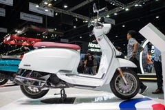 Bangkok, Thaïlande - 30 novembre 2018 : Moto de Lambretta à l'EXPO 2018 de MOTEUR internationale de l'expo 2018 de moteur de la T photos stock Bangkok, Thaïlande - 30 novembre 2018 : Moto de Lambretta à l'EXPO 2018 de MOTEUR internationale de l'expo 2018 de moteur de la T photos stock