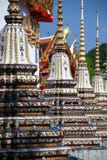 Bangkok, Thaïlande : Wat Pho Chedis Photographie stock Bangkok, Thaïlande : Wat Pho Chedis Photographie stock