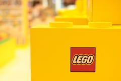 Banguecoque Tailândia em setembro de 2018: Loja de brinquedos de Lego foto de stock royalty free Banguecoque Tailândia em setembro de 2018: Loja de brinquedos de Lego foto de stock royalty free