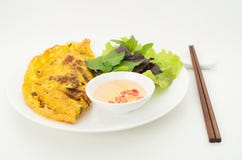 Banh Xeo, crêpe vietnamienne photographie stock Banh Xeo, crêpe vietnamienne photographie stock
