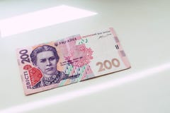 Bankbiljet in 200 Oekra?ense hryvnias stock afbeeldingen Bankbiljet in 200 Oekra?ense hryvnias stock afbeeldingen