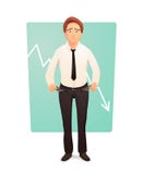 Bankrutujący biznesmen pokazuje jego puste spodnie kieszenie bankrutujący pojęcie ilustracja wektor Bankrutujący biznesmen pokazuje jego puste spodnie kieszenie bankrutujący pojęcie ilustracja wektor