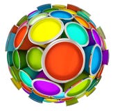 Banks Of Multicolored Paint Stock Photography Banks Of Multicolored Paint Stock Photography