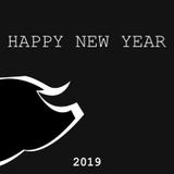 banner 2019 chinese new year. modern flat illustration. background vector illustration banner 2019 chinese new year. modern flat illustration. background vector illustration