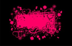banner grunge różowy ilustracja wektor banner grunge różowy ilustracja wektor