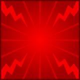 Banner red frame template blank on graphic light zoom thunder beam effect background red and copy space for message advertising vector illustration Banner red frame template blank on graphic light zoom thunder beam effect background red and copy space for message advertising vector illustration