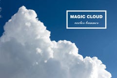Bannière abstraite de nuage de vecteur Image stock Bannière abstraite de nuage de vecteur Image stock
