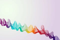 Bannière avec les vagues multicolores abstraites illustration de vecteur Bannière avec les vagues multicolores abstraites illustration de vecteur