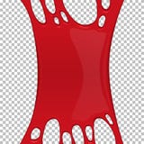 Bannière collante rouge de boue avec l'espace de copie illustration stock Bannière collante rouge de boue avec l'espace de copie illustration stock
