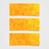 Bannières horizontales de chute avec la texture de feuilles pour des sites, des bulletins d'information, la promotion et la publi illustration libre de droits Bannières horizontales de chute avec la texture de feuilles pour des sites, des bulletins d'information, la promotion et la publi illustration libre de droits