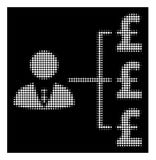 Banquier tramé blanc Pound Payments Icon illustration de vecteur Banquier tramé blanc Pound Payments Icon illustration de vecteur