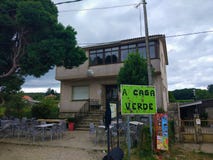 Bar A Casa Verde in A Salceda, Galicia, Spain. Camino de Santiago stock images Bar A Casa Verde in A Salceda, Galicia, Spain. Camino de Santiago stock images