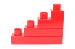 red building blocks