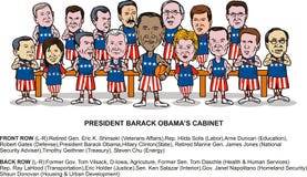 Barack Obama S New Cabinet Editorial Photography Illustration Of