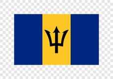 Barbados - bandeira nacional ilustração royalty free Barbados - bandeira nacional ilustração royalty free
