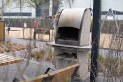 barbecue grill in the park.