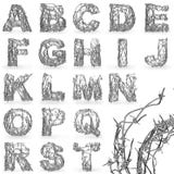 Barbed wire font