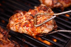 Barbeque Chicken on the Grill