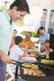 barbeque enjoying family barbeque enjoying family