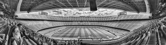 Panoramic view of Camp Nou stadium, Barcelona, Catalonia, Spain royalty free stock photography Panoramic view of Camp Nou stadium, Barcelona, Catalonia, Spain royalty free stock photography
