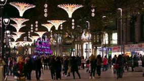 Barcelona Christmas Street Lights Decorations