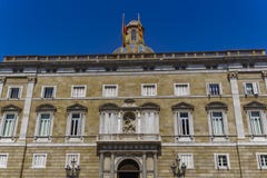Barcelona, Espanha Palau de la Generalitat de Catalunya fotografia de stock Barcelona, Espanha Palau de la Generalitat de Catalunya fotografia de stock