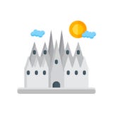Barcelona ikony wektoru znak i symbol odizolowywający na białym backgrou ilustracja wektor Barcelona ikony wektoru znak i symbol odizolowywający na białym backgrou ilustracja wektor