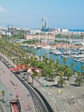 barcelona marinapromenad arkivbilder barcelona marinapromenad arkivbilder