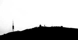 Barcelona skyline panorama from Turo Rovira, Catalonia, Spain royalty free stock photo Barcelona skyline panorama from Turo Rovira, Catalonia, Spain royalty free stock photo