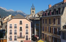 Barcelonnette (Francuscy Alps) zdjęcie stock Barcelonnette (Francuscy Alps) zdjęcie stock